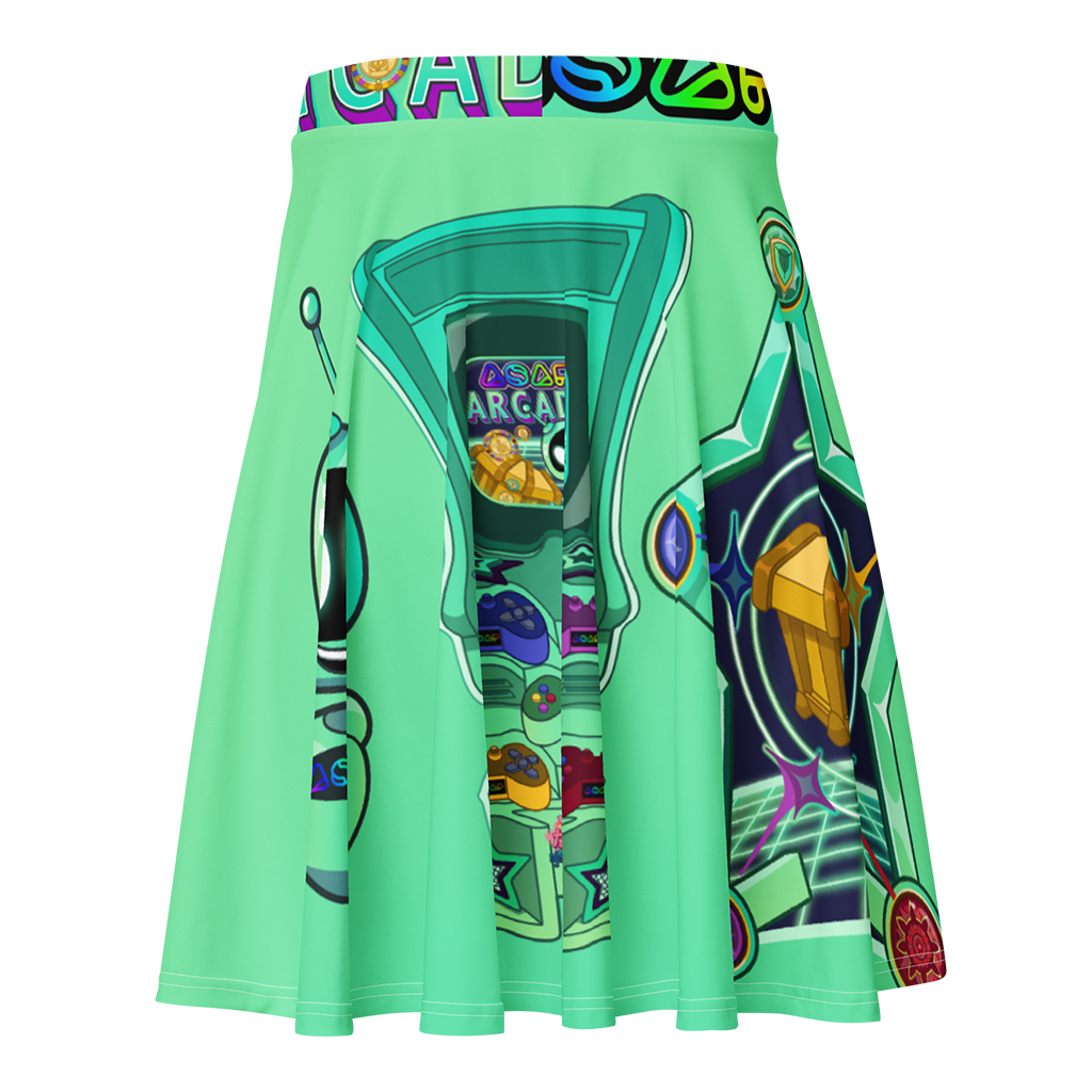 Kawaii Universe - ASAP Arcade Ari Green Flowy Sport Skirt