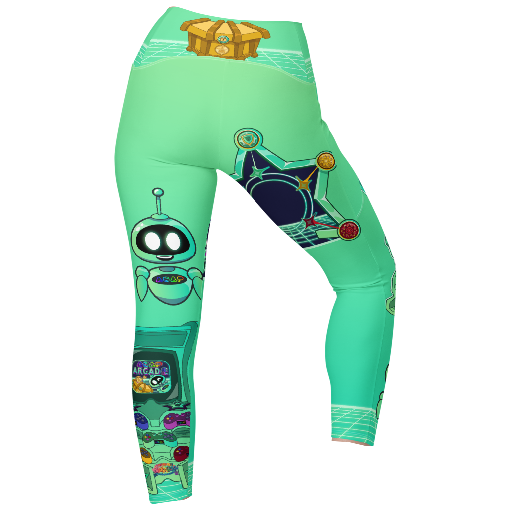 Kawaii Universe - ASAP Arcade Ari Green Ladies Leggings