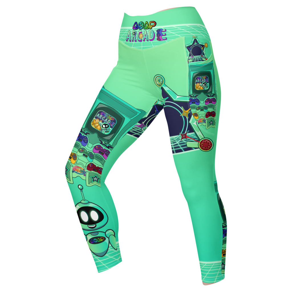Kawaii Universe - ASAP Arcade Ari Green Ladies Leggings