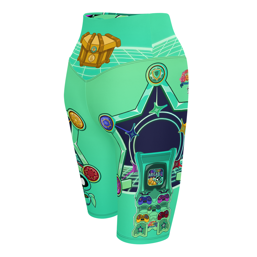 Kawaii Universe - ASAP Arcade Ari Green Bike Shorts