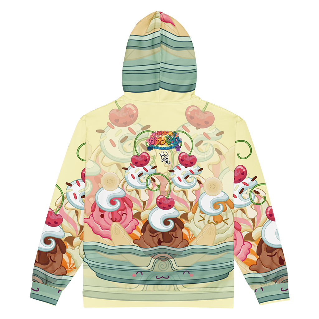 Kawaii Universe - Cute Banana Split Ice Cream Unisex Classic or Zip up Hoodie