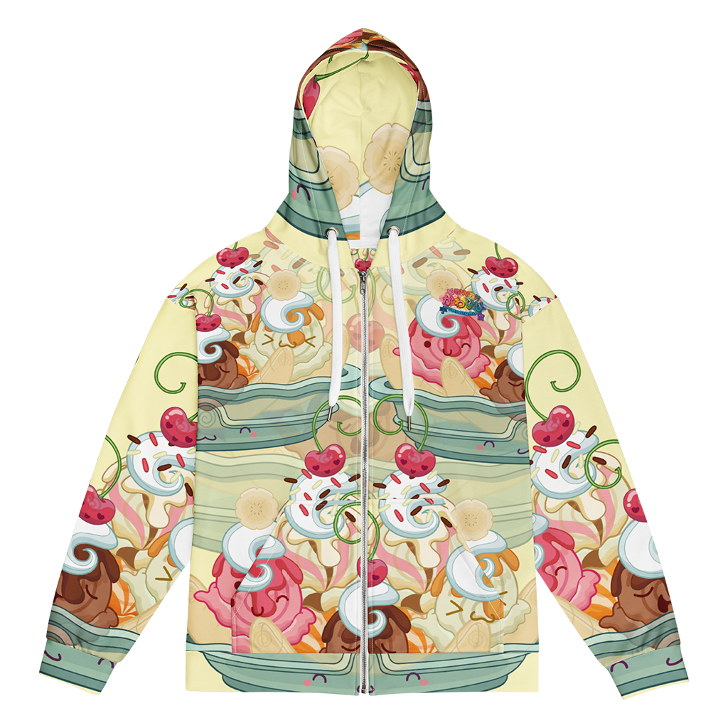 Kawaii Universe - Cute Banana Split Ice Cream Unisex Classic or Zip up Hoodie