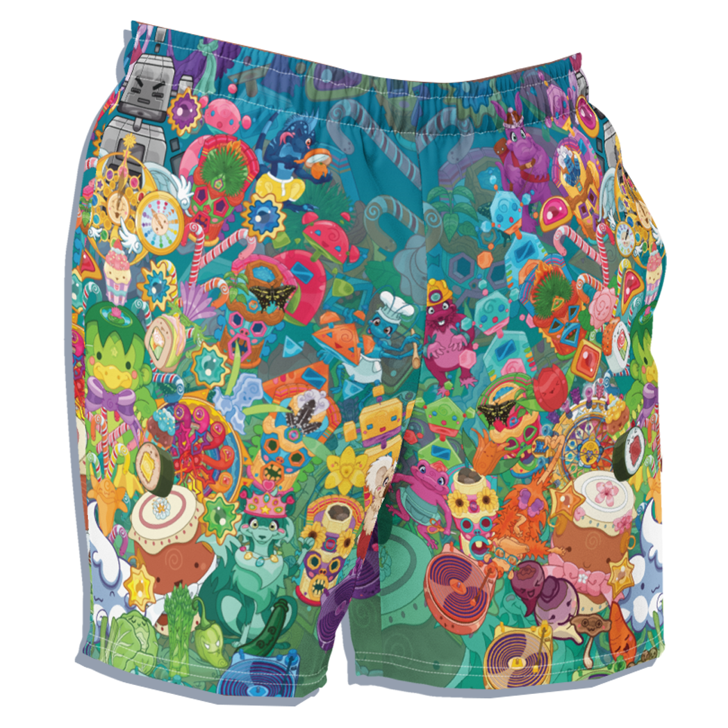 Kawaii Universe - Cute Cheery KUtemas Mens Swim Shorts