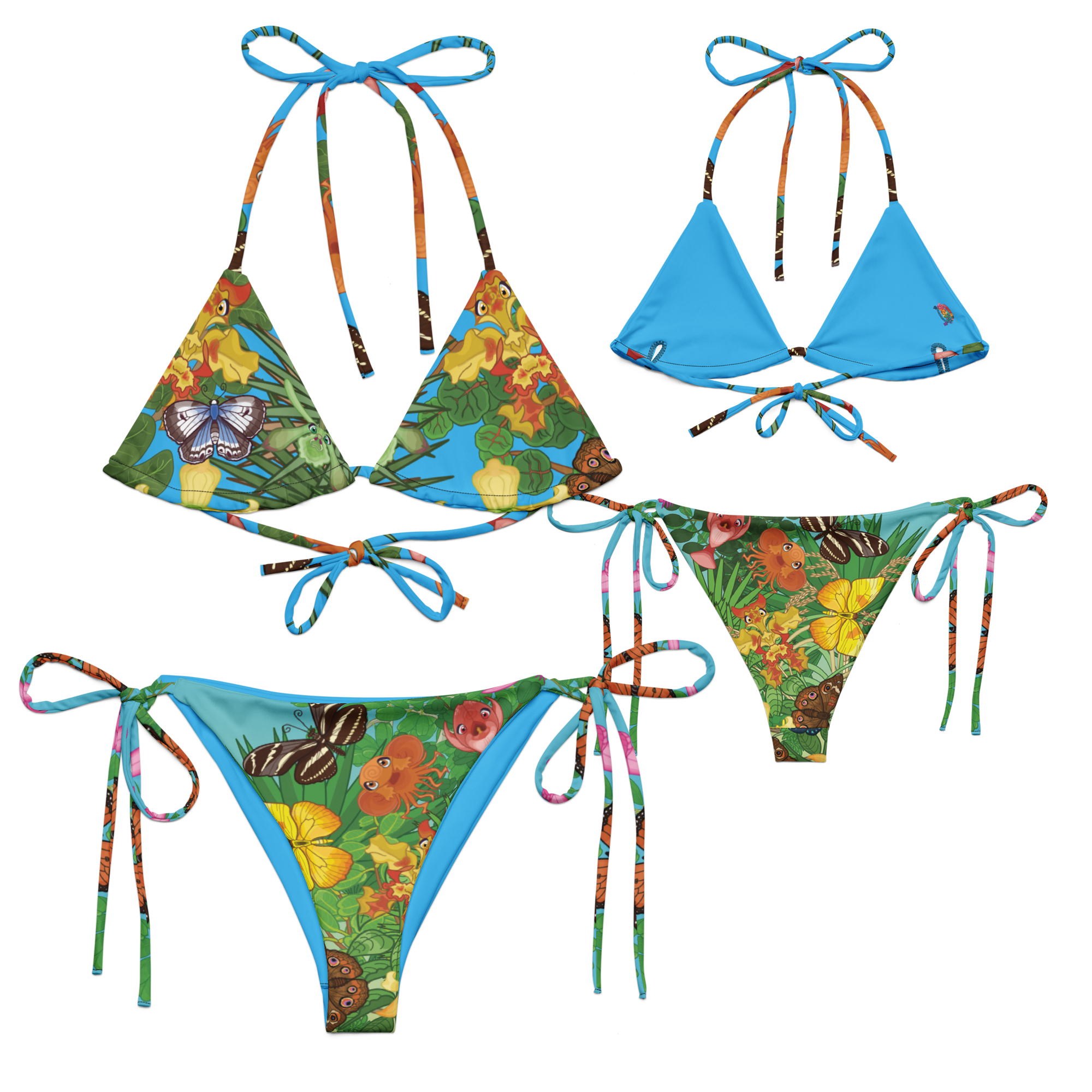 Kawaii Universe - Cute Florida Coastal Hammock Bikini Set