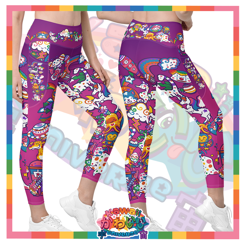 Kawaii Universe - Cute Playfulverse Ladies Leggings