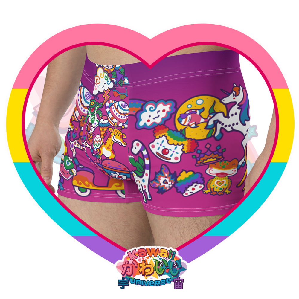 Kawaii Universe - Cute Playfulverse Designer Mens Boxer Underwear