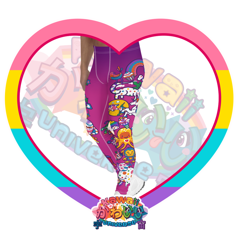 Kawaii Universe - Cute Playfulverse Mens Leggings