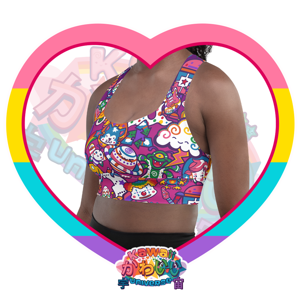 Kawaii Universe - Cute Playfulverse Sports Bra