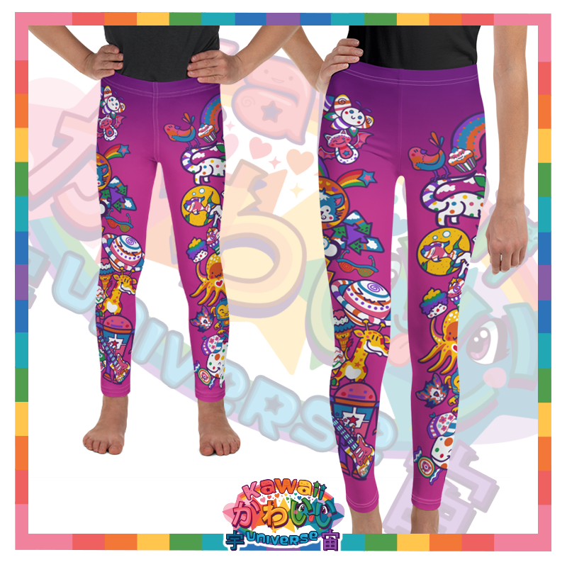 Kawaii Universe - Cute Playfulverse Toddler to Tween Leggings
