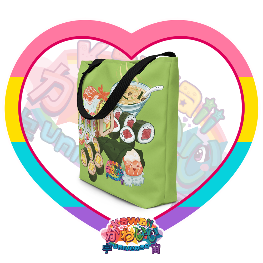 Kawaii Universe - Cute Sushi and Nigiri Designer Tote Bag