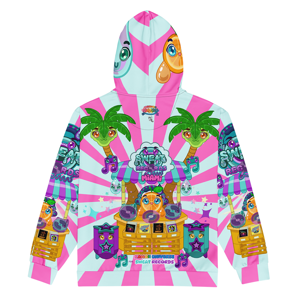 Kawaii Universe - Cute Sweat Records Candii Stripes Unisex Classic or Zip up Hoodie