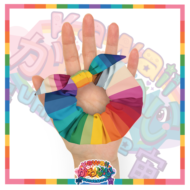 Kawaii Universe - Cute Alphabetic Spectrum Designer Unisex Eco Hairtie