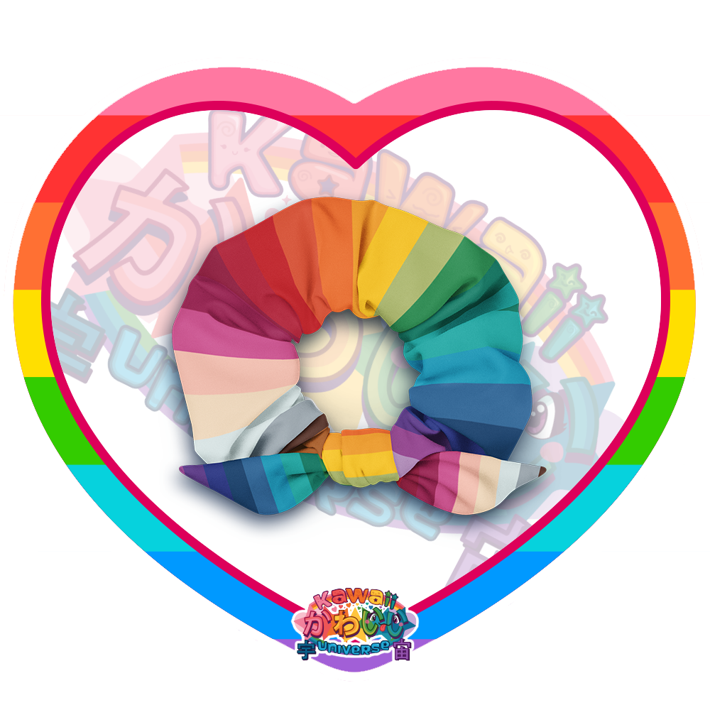 Kawaii Universe - Cute Alphabetic Spectrum Designer Unisex Eco Hairtie