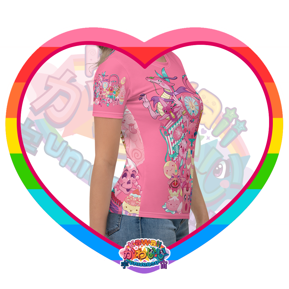 Kawaii Universe - Cute Hyper Nikomi Pink Collection Ladies Tee