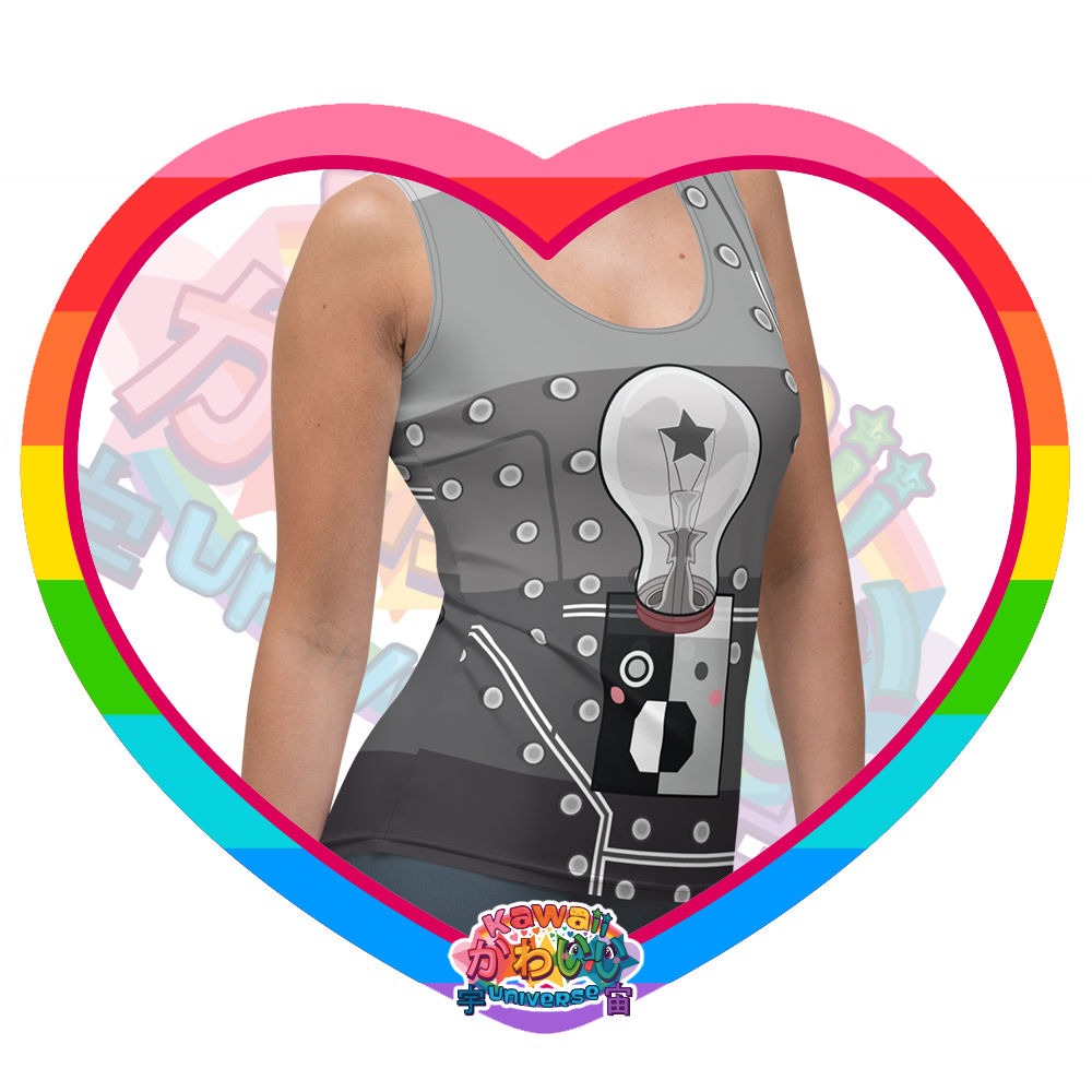 Kawaii Universe - Cute Metallized Robot Ladies Tank Top