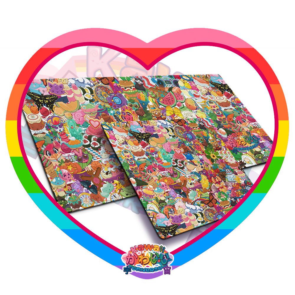 Kawaii Universe - Cute Neoverse Collection Designer Desk and Gaming Pad