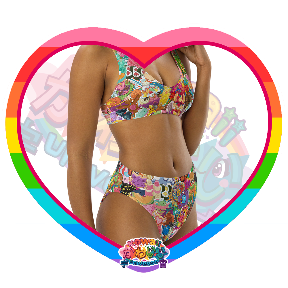 Kawaii Universe - Cute Neoverse Collection Ladies Sport Bikini Set