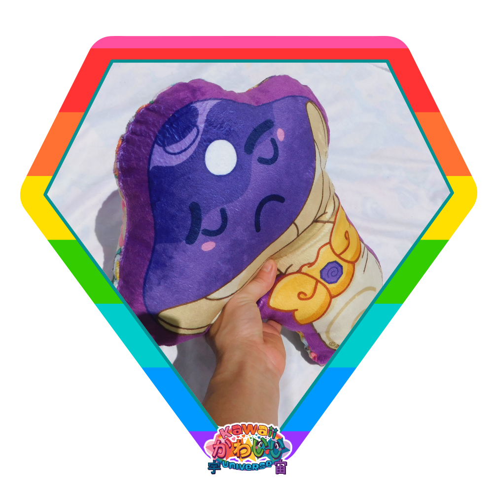 Kawaii Universe - Cute Purple Natsu Mushroom Soft Sculpture Plush
