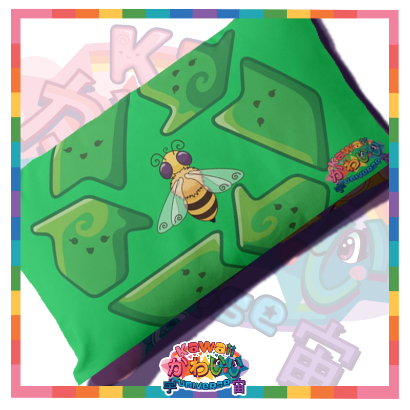 Kawaii Universe - Cute Recycle Symbol Double Sided Zippered Pillow