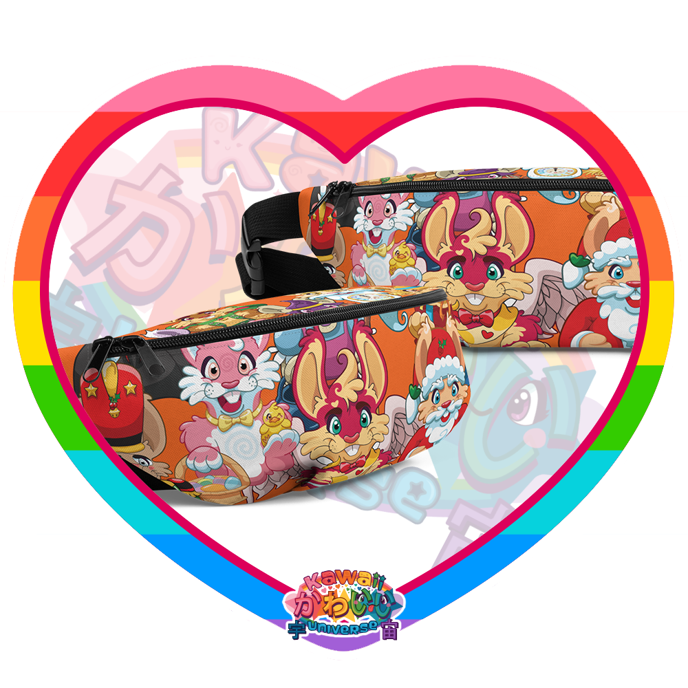 Kawaii Universe - Cute Year of Bunnies Designer Unisex Fanny Pack