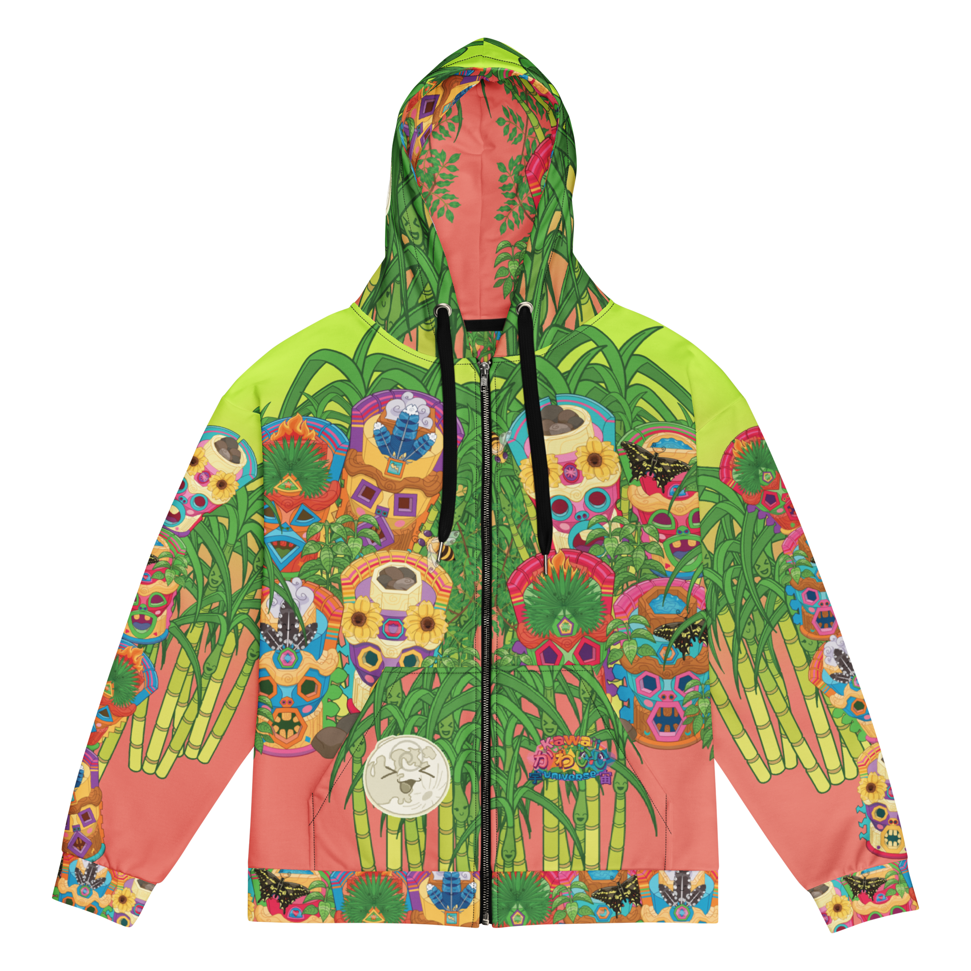 Kawaii Universe - Cute Miami Tiki Totems Unisex Classic or Zip up Hoodie