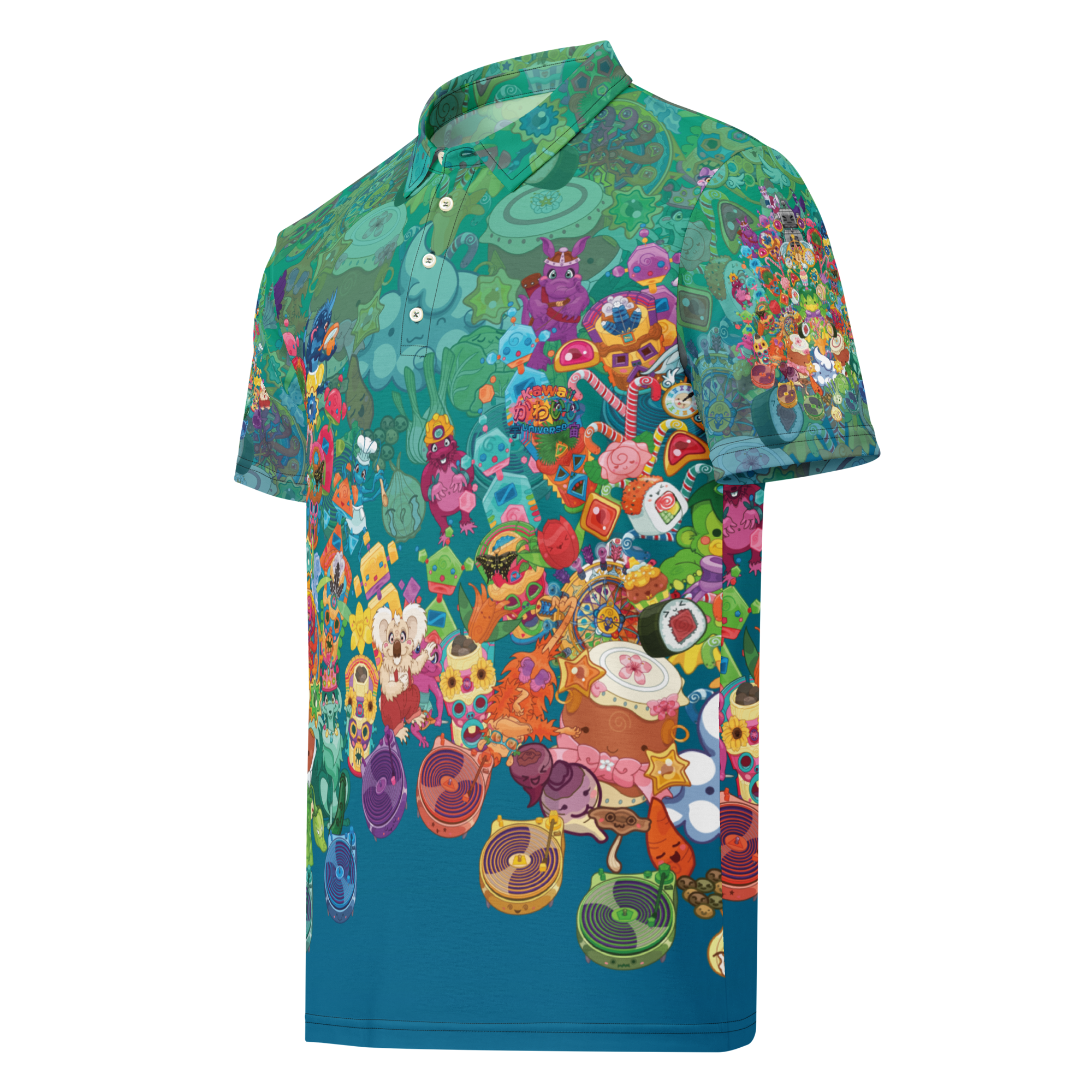 Kawaii Universe - Cute Cheery KUtemas Unisex Polo or Button Up Shirt