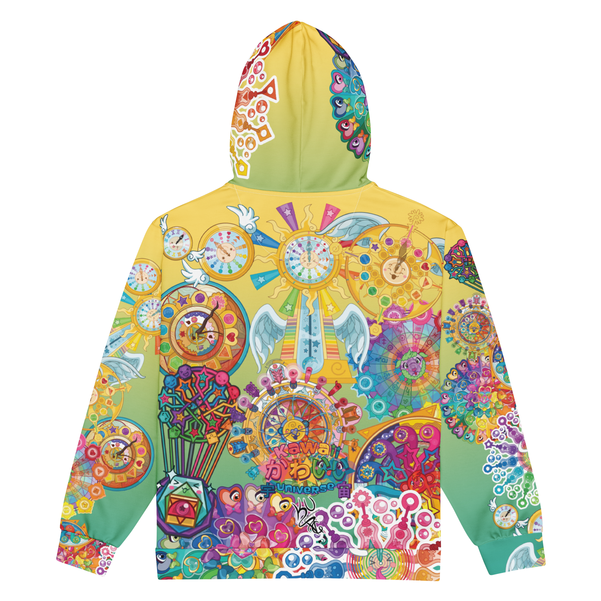 Kawaii Universe - Cute Cosmic Clocks Unisex Classic or Zip Up Hoodie