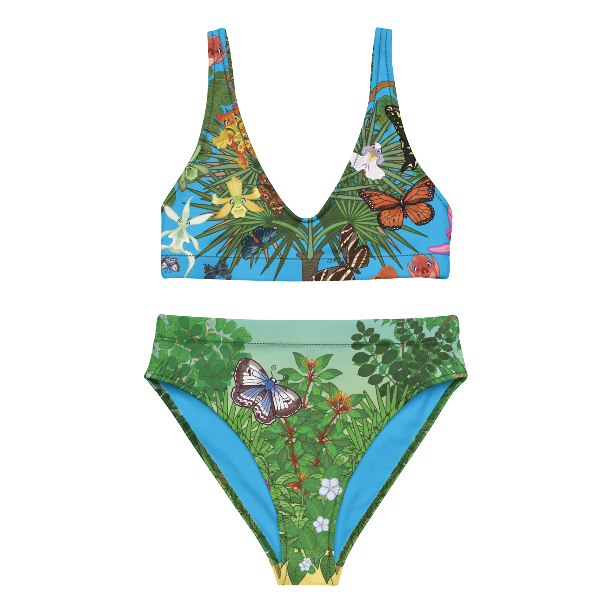 Kawaii Universe - Cute Florida Coastal Hammock Bikini Set