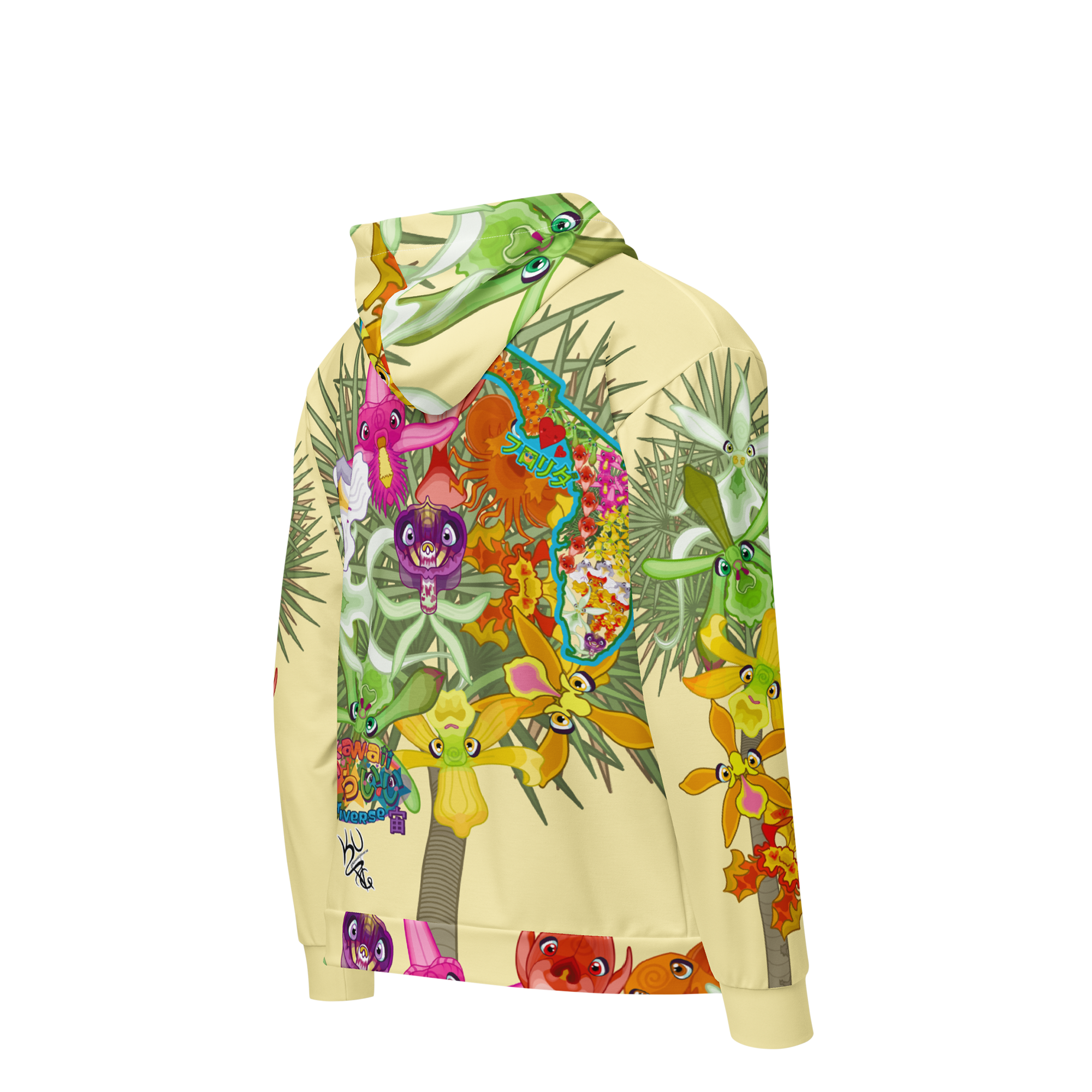 Kawaii Universe - Cute Florida Orchid Flowers Unisex Classic or Zip up Hoodie