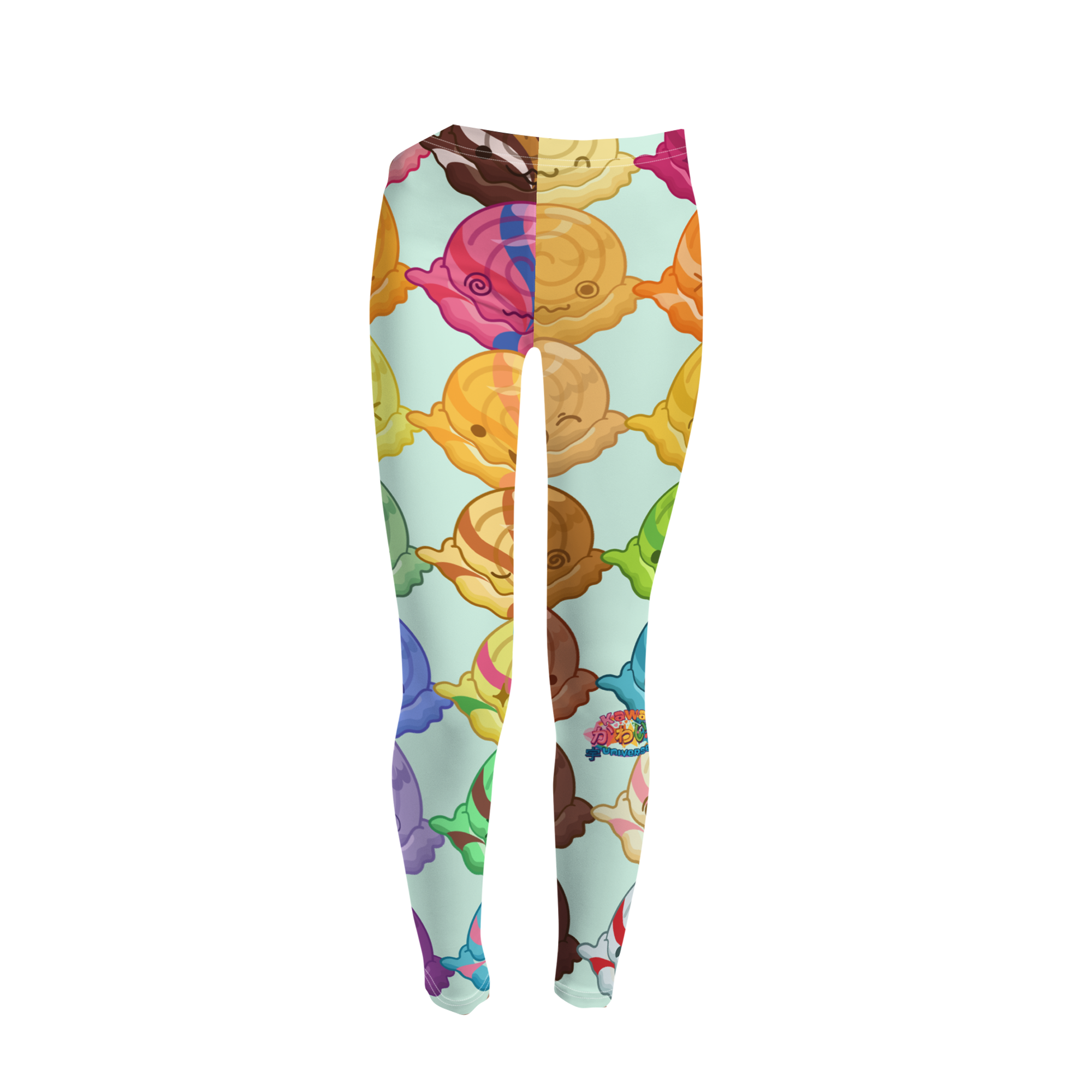 Kawaii Universe - Cute Gelato Scoops Argyle Toddler to Tween Leggings