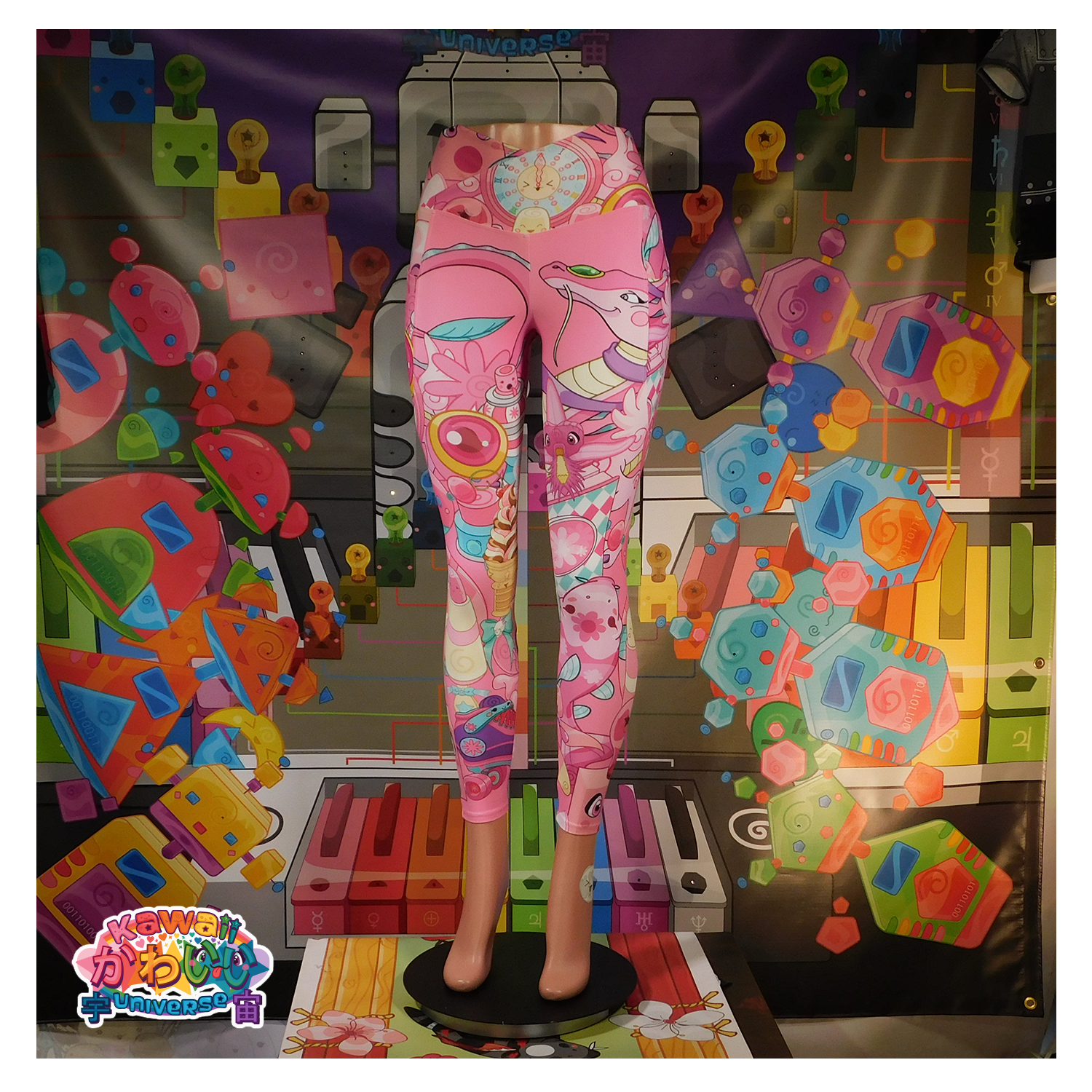 Kawaii Universe - Cute Hyper Nikomi Pink Collection Ladies Leggings