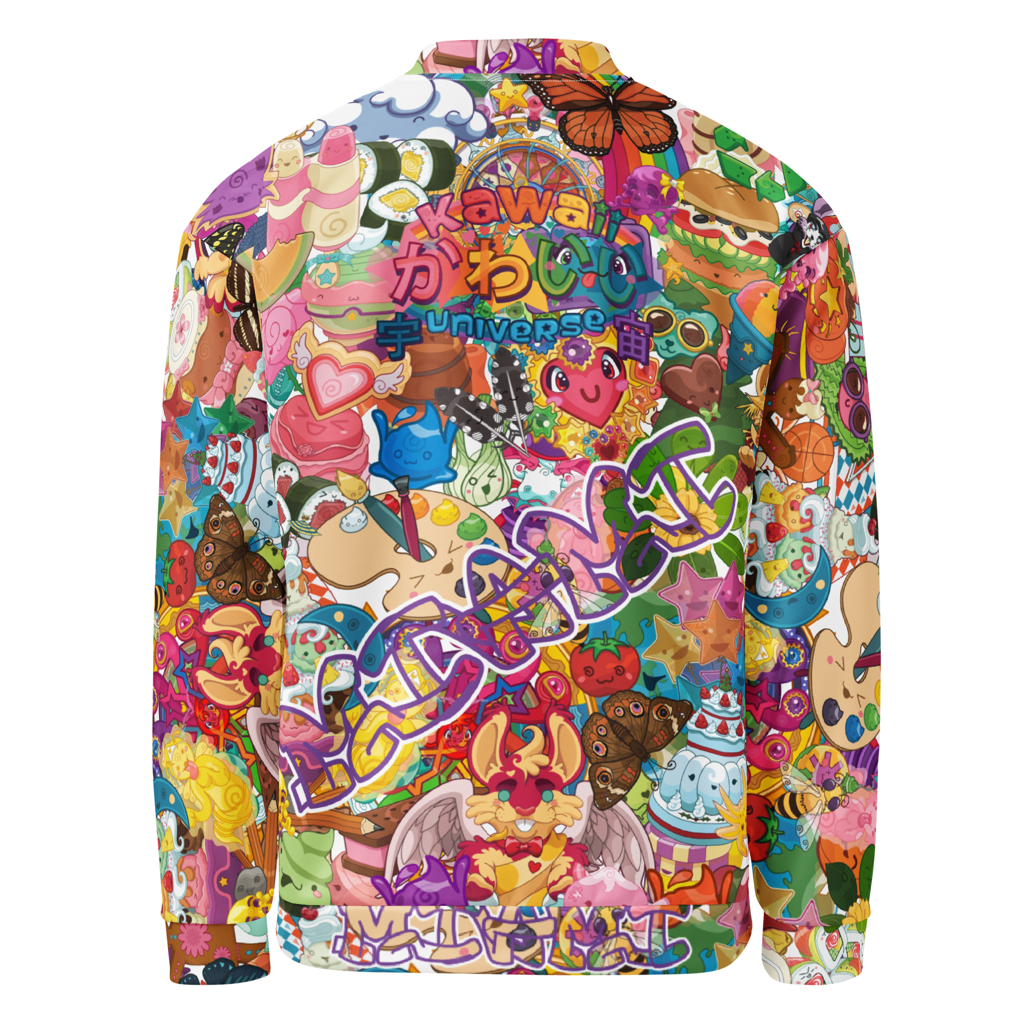 Kawaii Universe - Cute Miami Neoverse Unisex Dual Pocket Zip Up Jacket