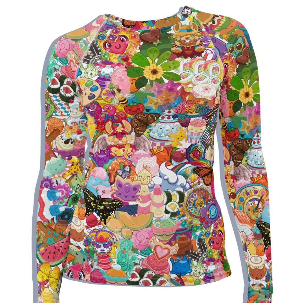 Kawaii Universe - Cute Neoverse Collection Ladies Rash Guard