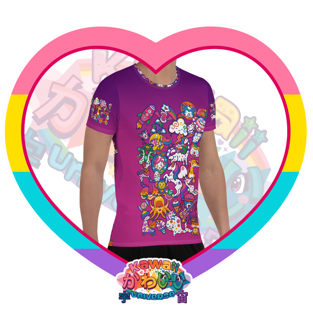 Kawaii Universe - Cute Playfulverse Mens Workout Tee