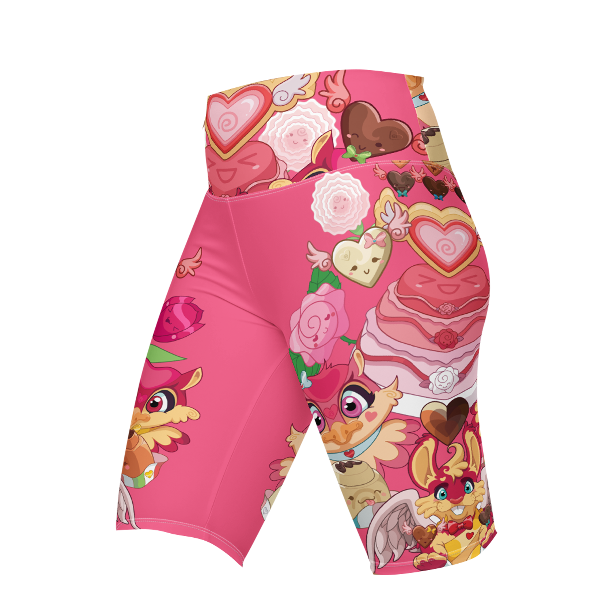 Kawaii Universe - Cute Supa Sweet Love Bike Shorts