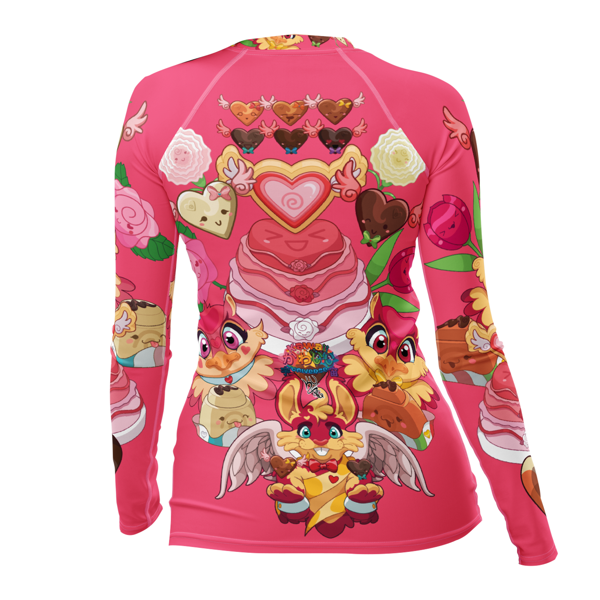 Kawaii Universe - Cute Supa Sweet Love Ladies Rash Guard