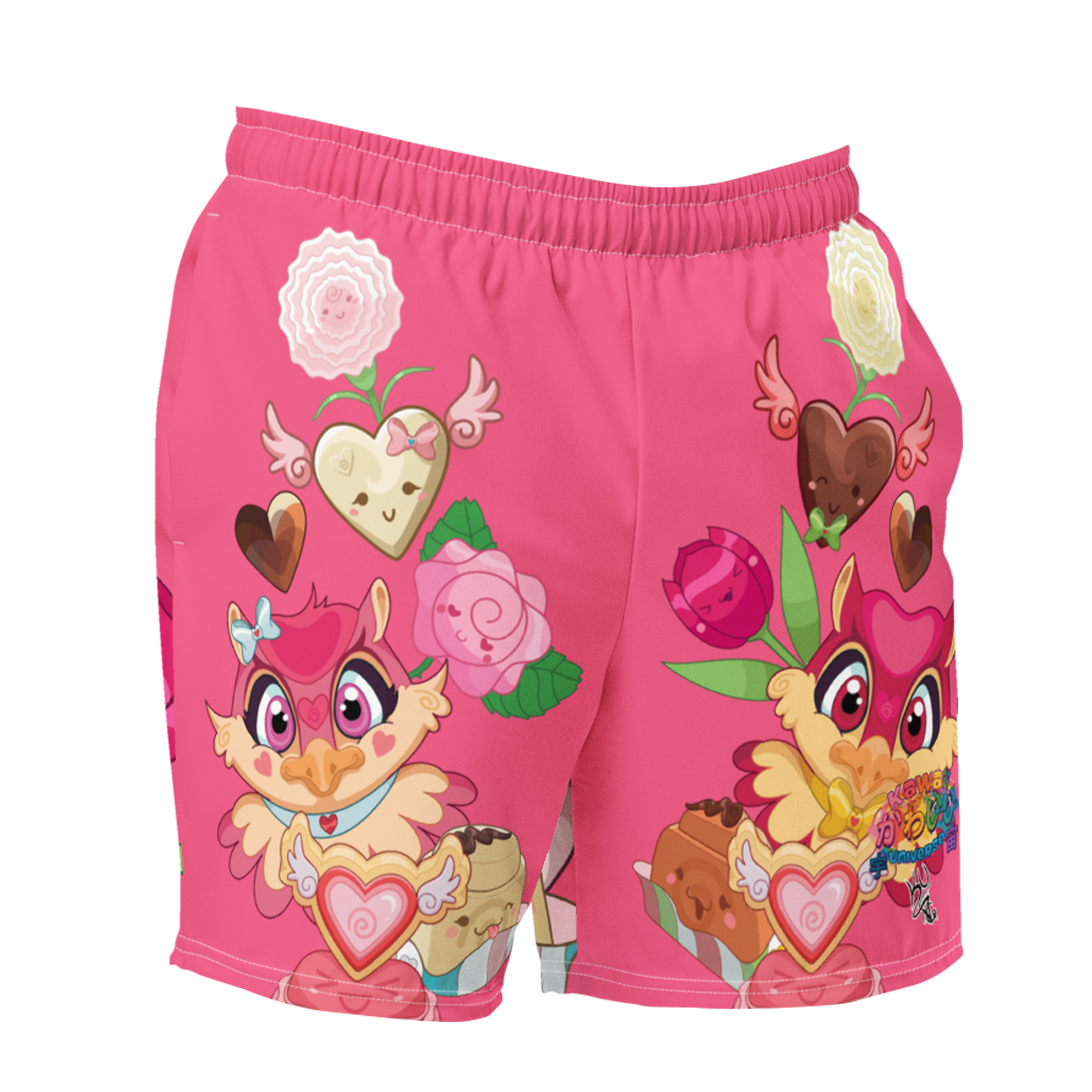 Kawaii Universe - Cute Supa Sweet Love Mens Swim Shorts