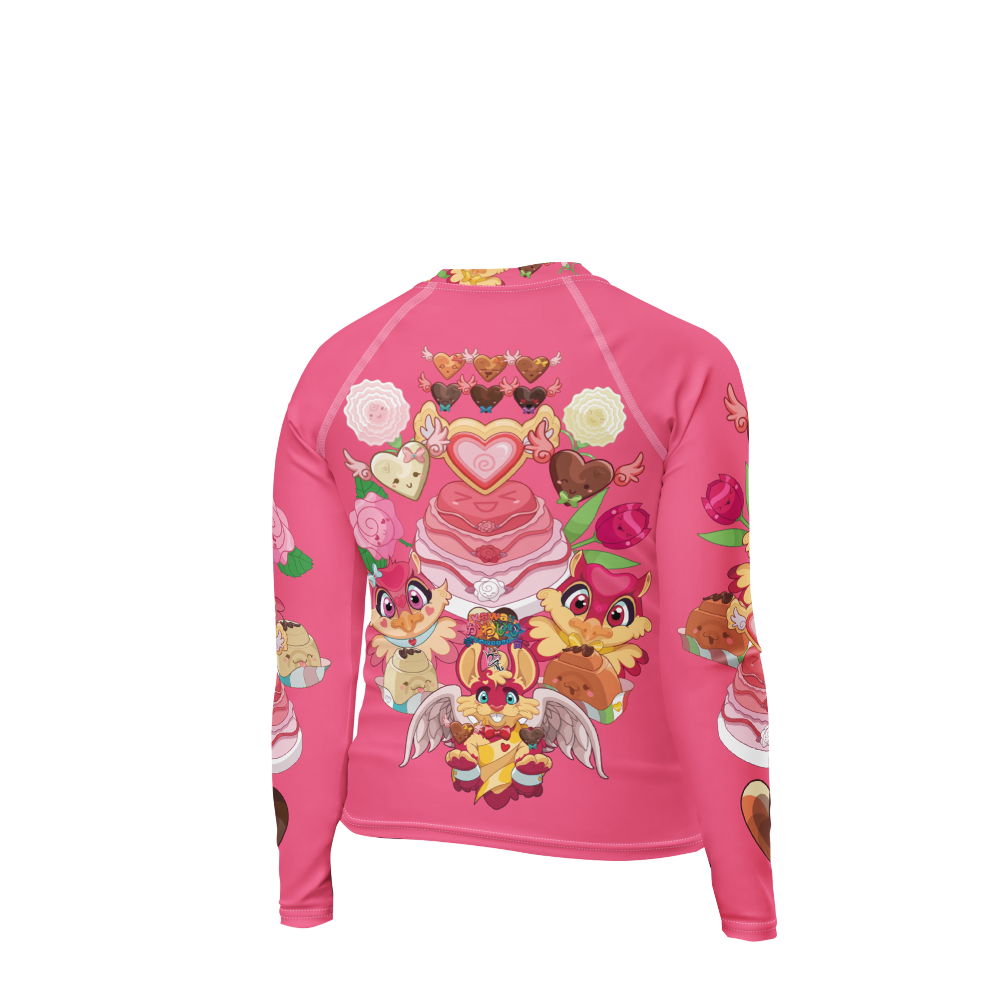 Kawaii Universe - Cute Supa Sweet Love Toddler to Tween Unisex Rash Guard