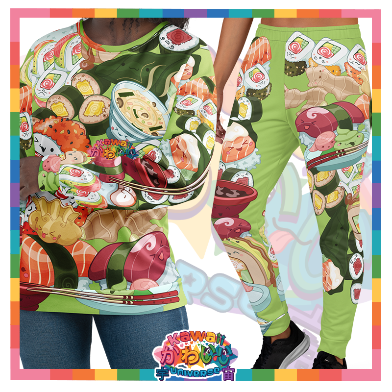 Kawaii Universe - Cute Sushi and Nigiri Ladies Sweats Set