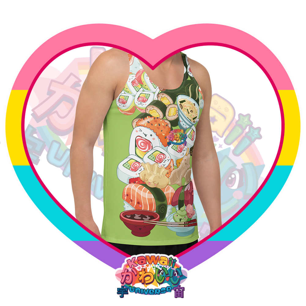 Kawaii Universe - Cute Sushi and Nigiri Mens or Unisex Tank Top