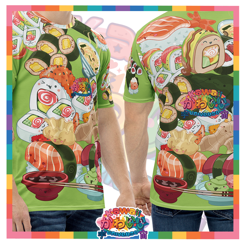 Kawaii Universe - Cute Sushi and Nigiri Mens Tee