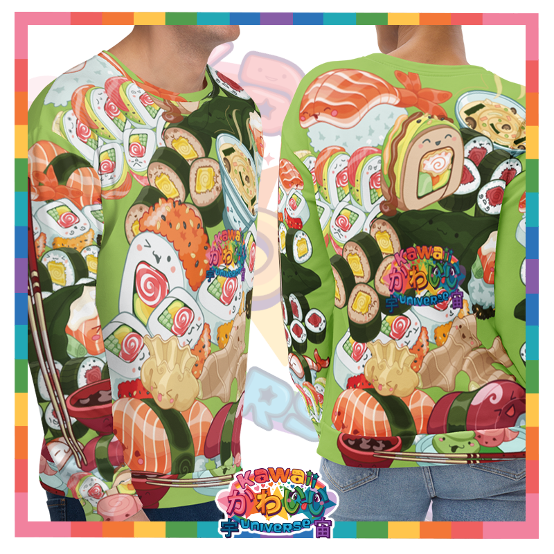 Kawaii Universe - Cute Sushi and Nigiri Unisex Longsleeve