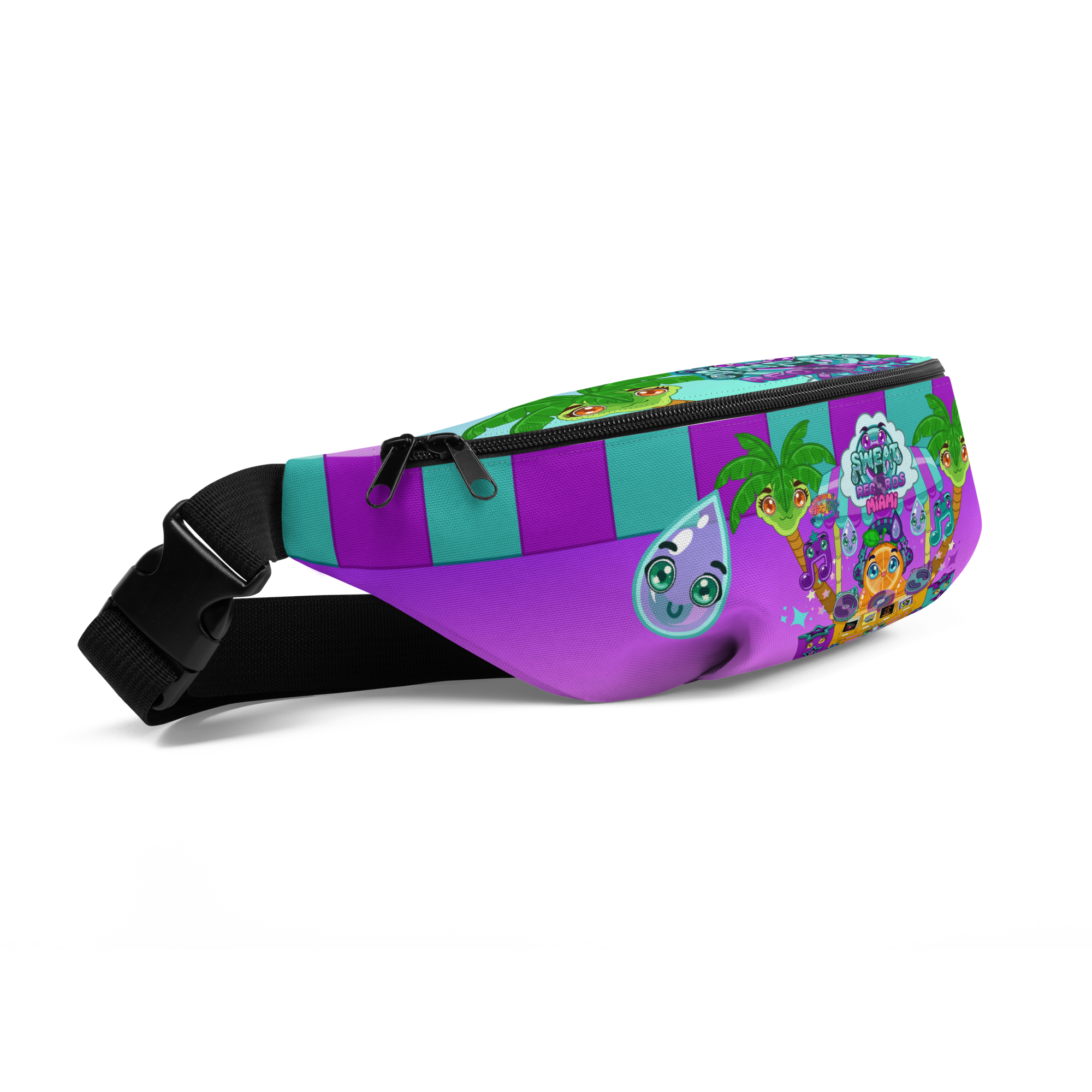 Kawaii Universe - Cute Sweat Records Miami Unisex Fanny Pack