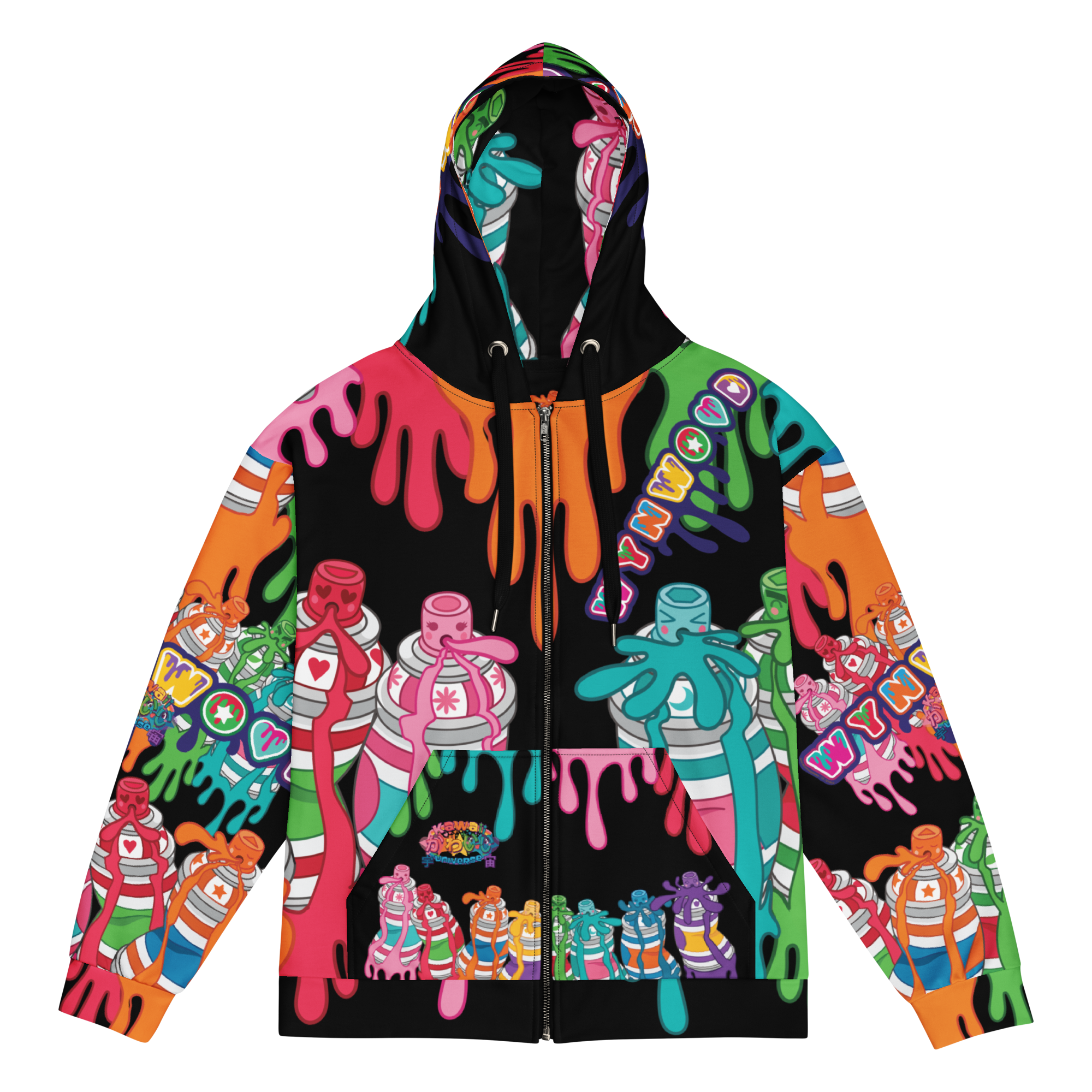 Kawaii Universe - Cute Wynwood Spray Paint Unisex Classic or Zip up Hoodie