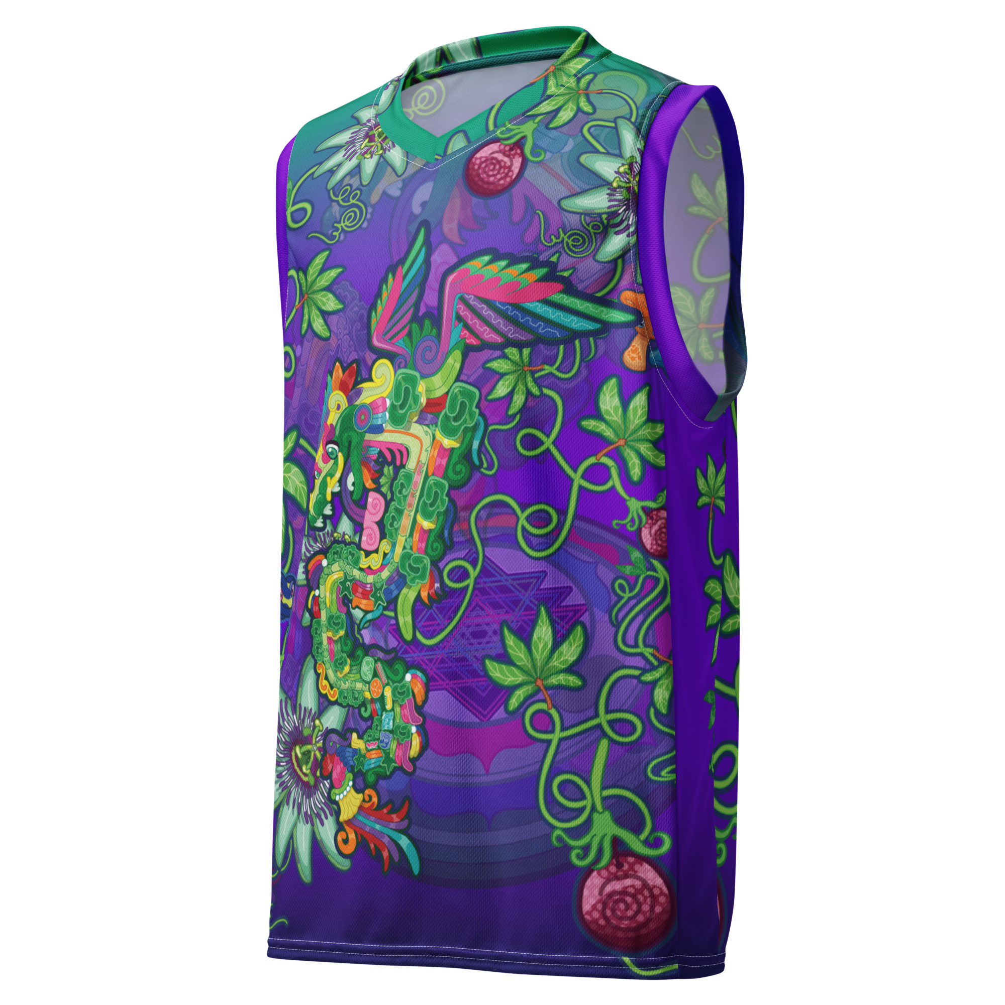 Kawaii Universe - Cute Year of the Dragon Quetzal Collab DrWillTatu Eco Unisex Sports Jersey Tank