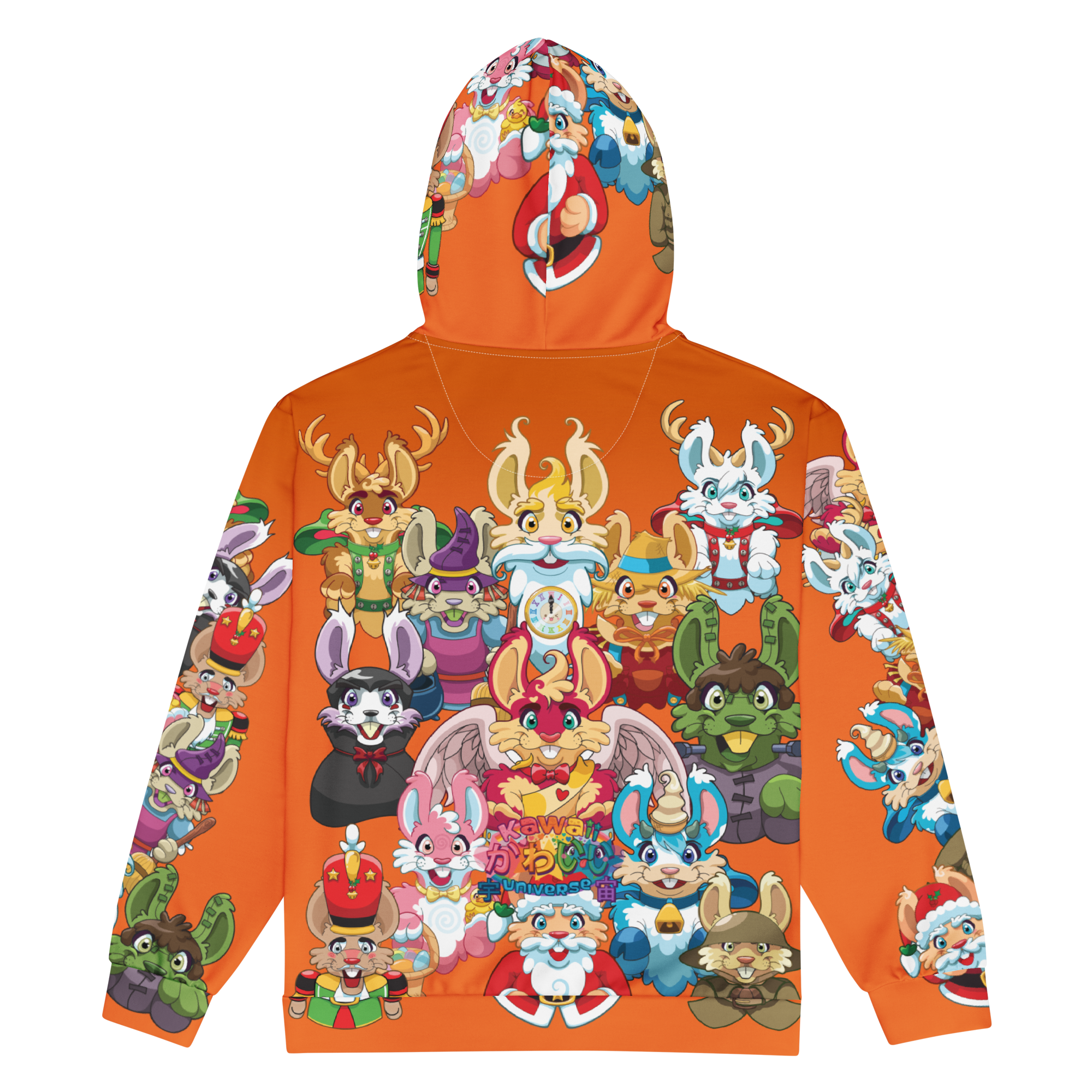 Kawaii Universe - Cute Year of Bunnies Unisex Zip-up or Classic Hoodie