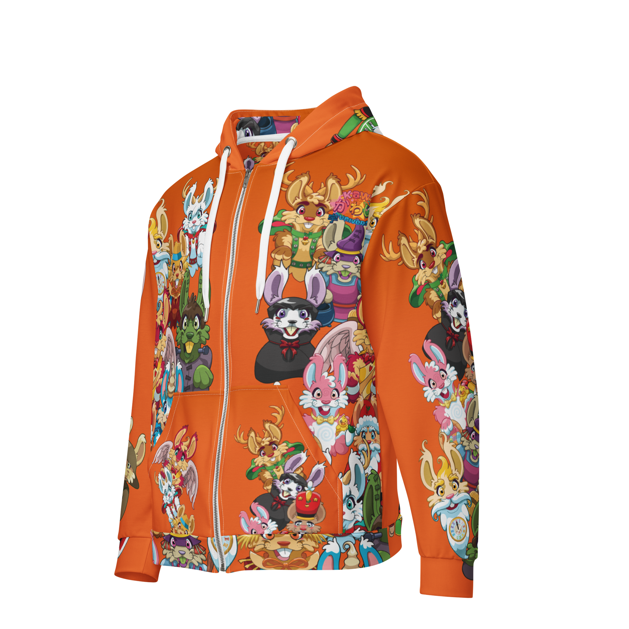 Kawaii Universe - Cute Year of Bunnies Unisex Zip-up or Classic Hoodie