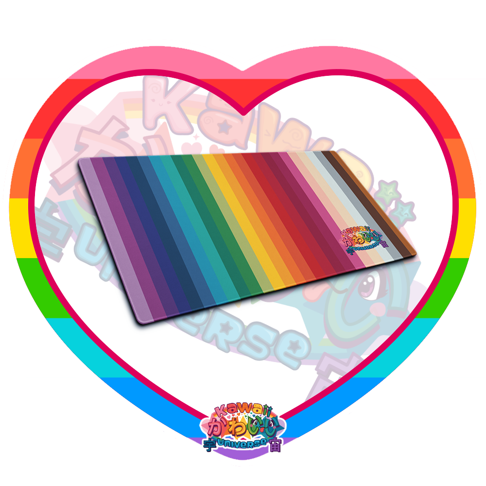 Kawaii Universe - Cute Alphabetic Spectrum Designer Desk and Gaming Pad