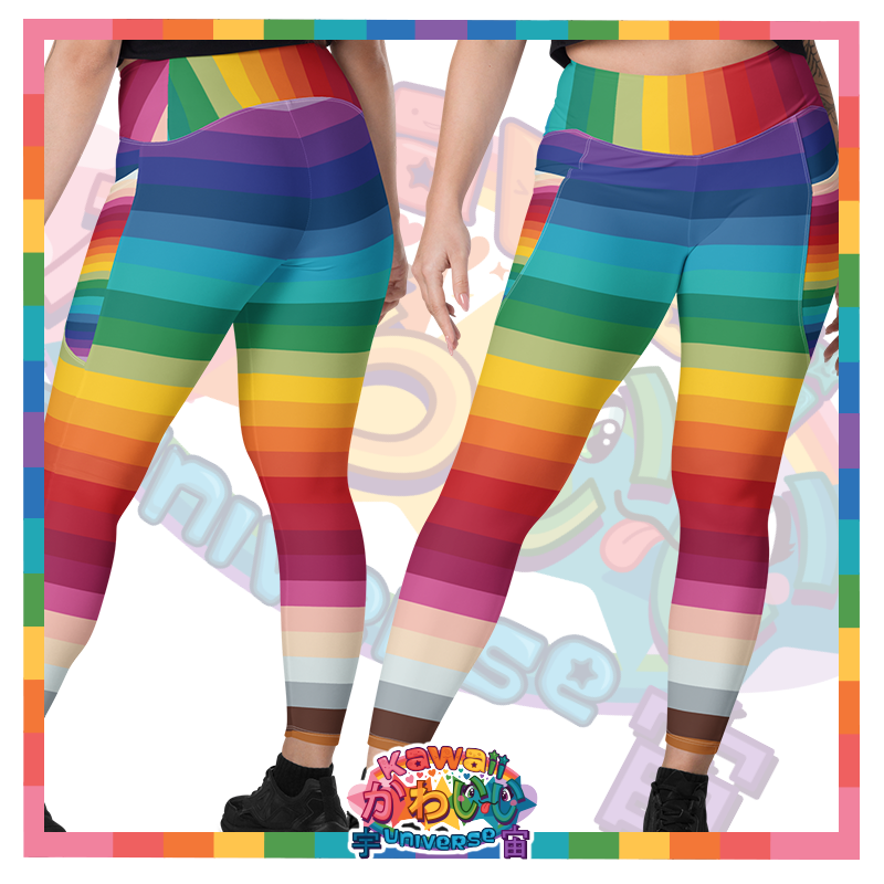 Kawaii Universe - Cute Alphabetic Spectrum Ladies Leggings