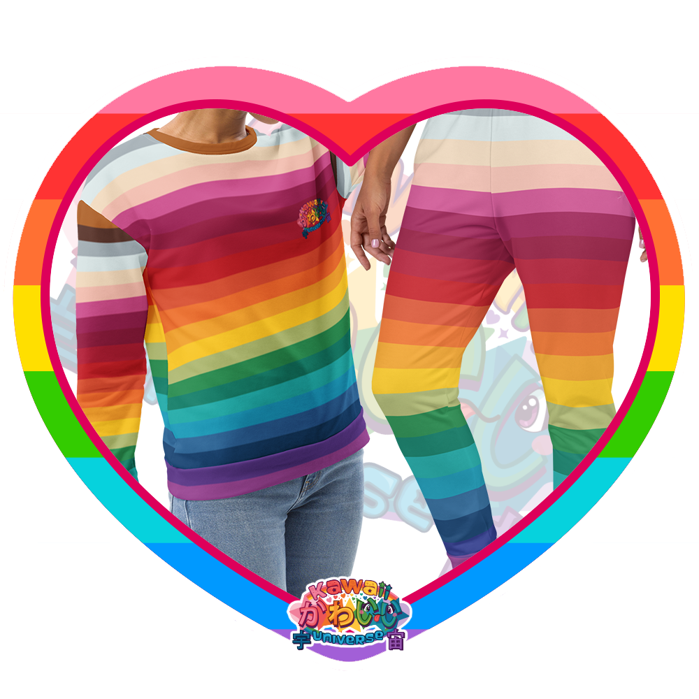 Kawaii Universe - Cute Alphabetic Spectrum Ladies Sweats Set